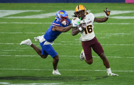 Jaren Hamilton returns kickoff 100 yards for TD in Arizona State's 24-17 win over Kansas in London